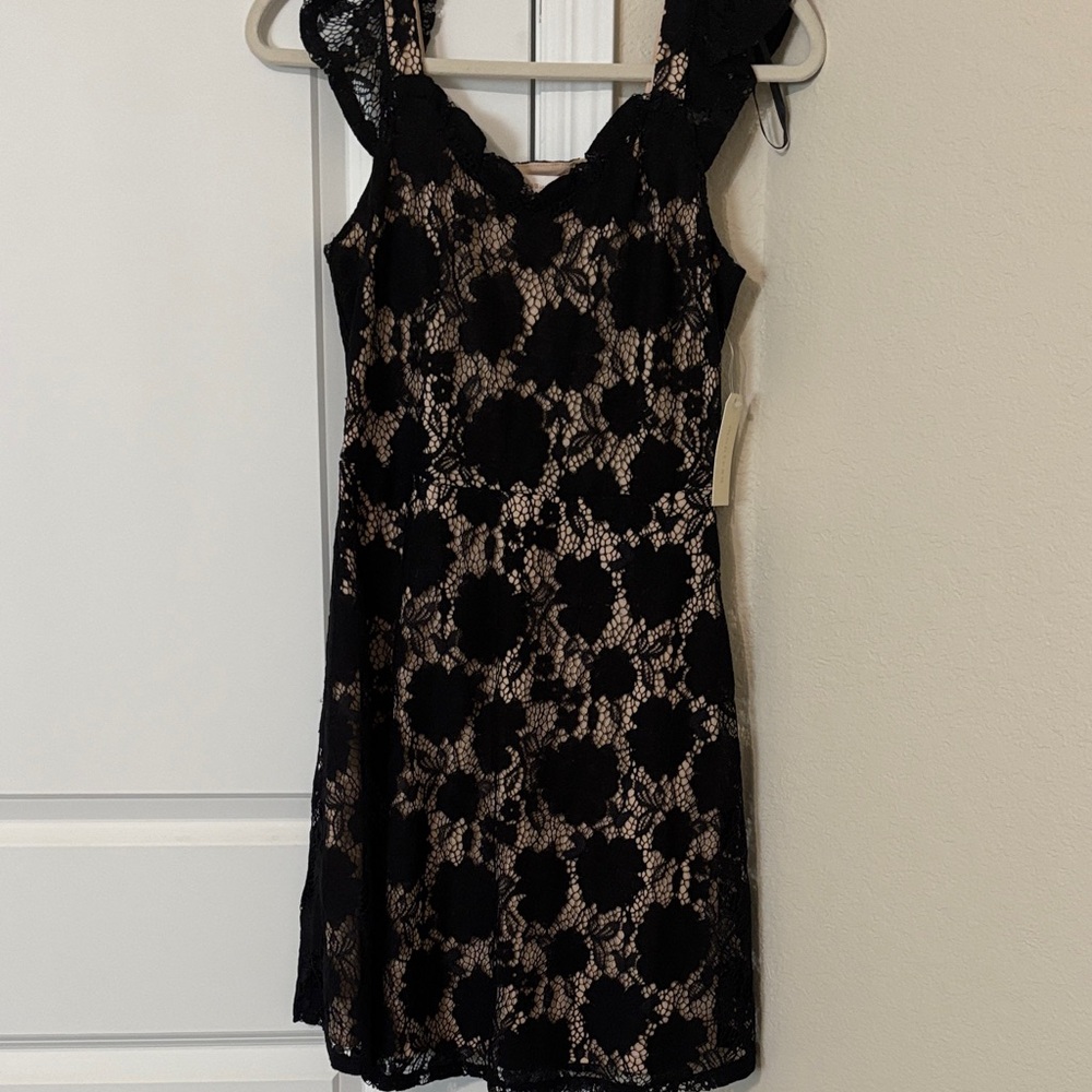 Monteau Black Lace Dress